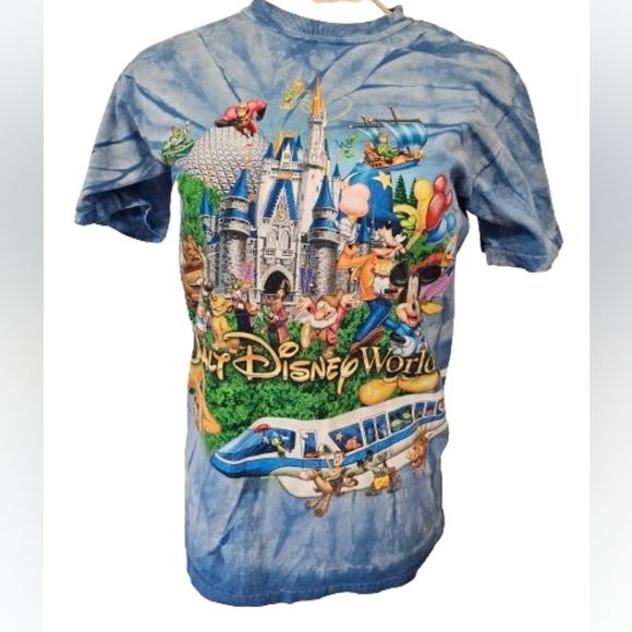 Walt Disney World Blue Disney World T-Shirt Unisex Size Small - Picture 1 of 16